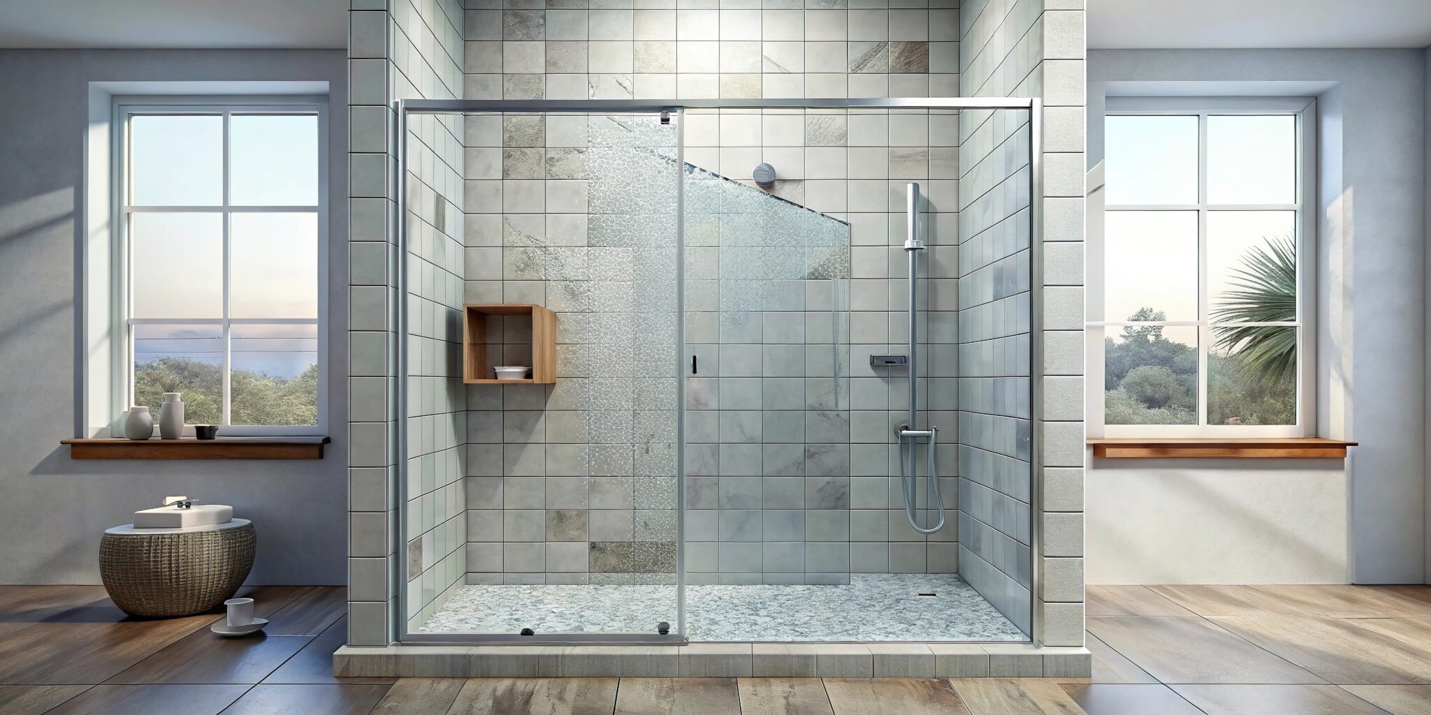 Shattered Shower Door